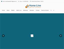 Tablet Screenshot of homelinebaptist.com